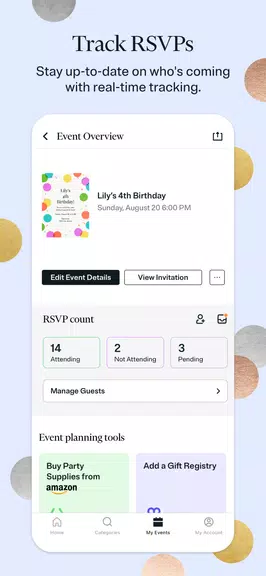Evite: Email & SMS Invitations 螢幕截圖 2