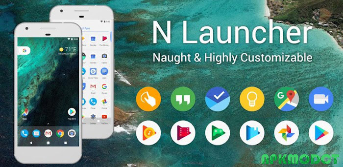 N+ Launcher Pro – Nougat 7.0 Captura de pantalla 0
