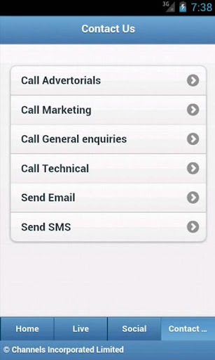 ChannelsTV Mobile for Androids应用截图第2张