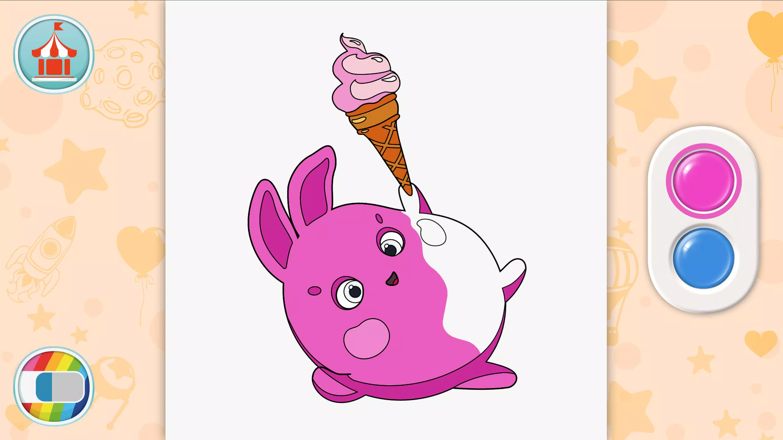Sunny Bunnies: Coloring Book Zrzut ekranu 1