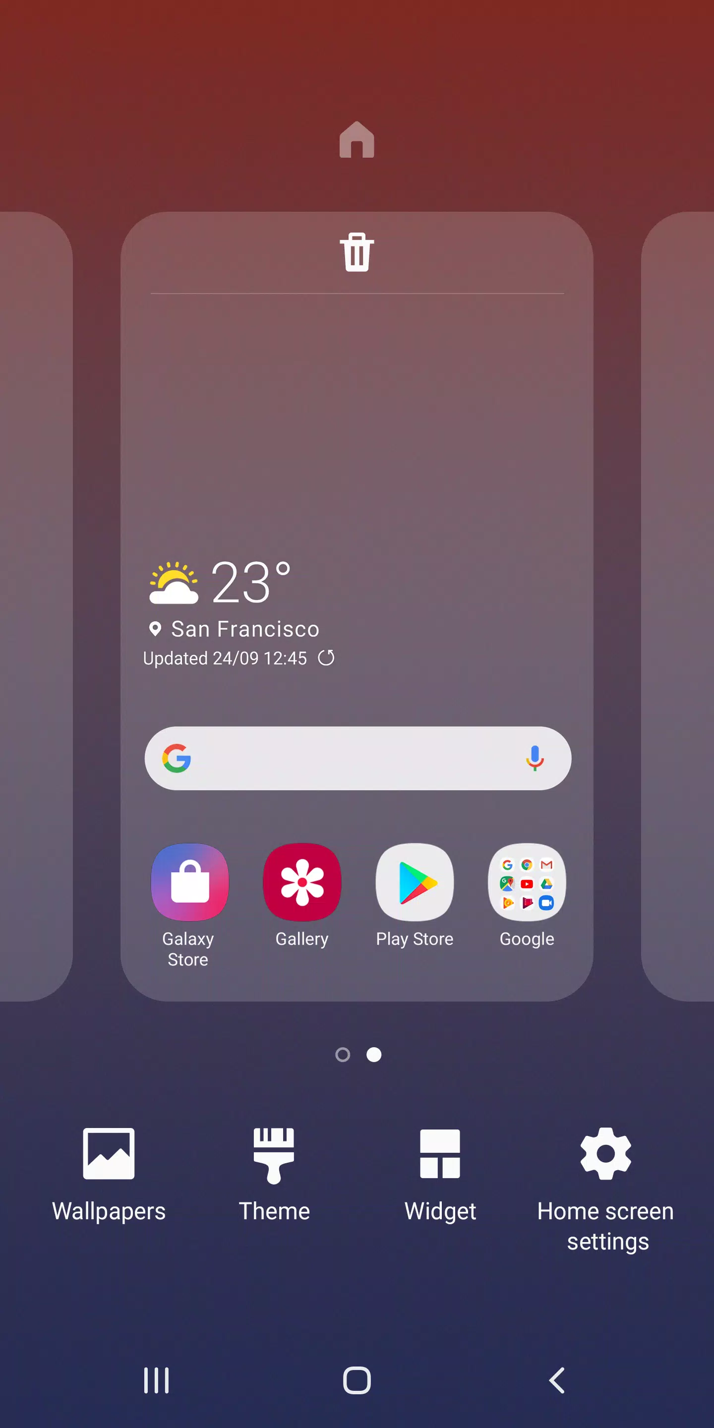 Samsung One UI Home Schermafbeelding 3
