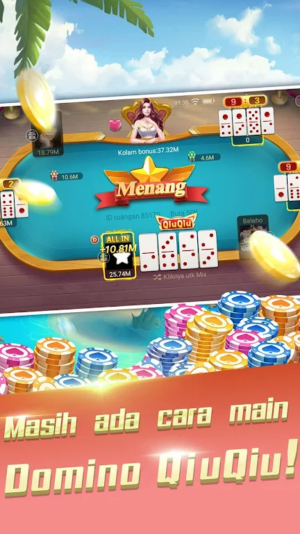 Schermata Domino Gaple: QQ 99 dan Texas Lokal Indo 2