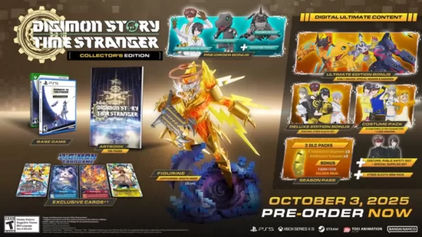 Edição Colecionador de Digimon Story Time Stranger