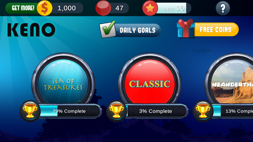 Keno Free Keno Game应用截图第1张