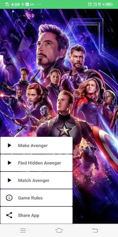 Avengers Cards Flip Game Tangkapan skrin 0
