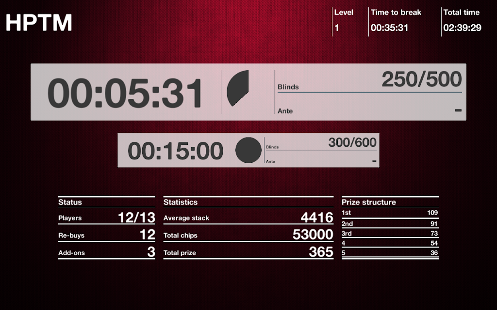 Home Poker Tournament Player Screenshot 3