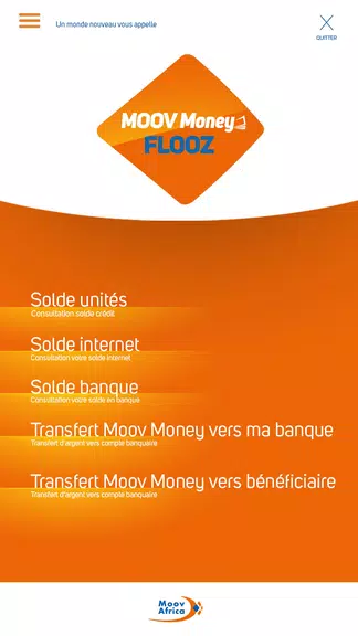 Schermata Moov Money Togo 3