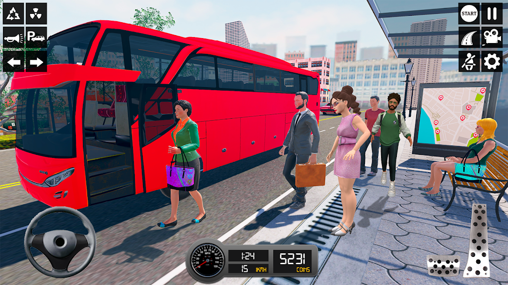 Driving Simulator 3d Bus Games Ekran Görüntüsü 2