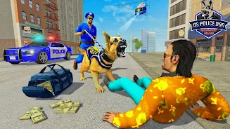 US Police Dog Crime Chase Game Schermafbeelding 1