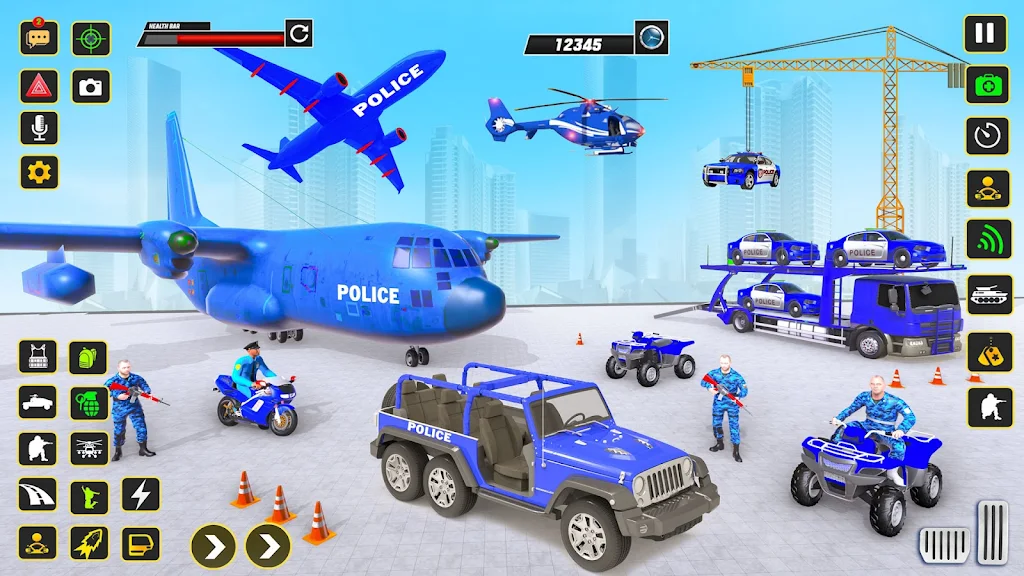 Police Car transporter Game 3D 스크린샷 1