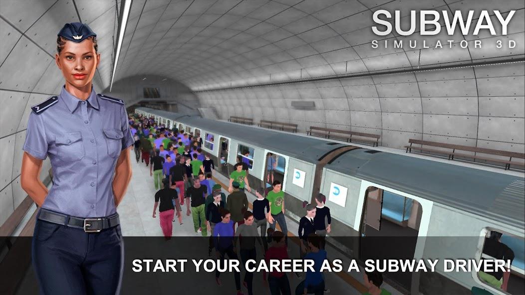 Subway Simulator 3D Mod Tangkapan skrin 0