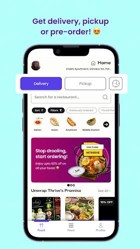 Thrive: Online Food Delivery 螢幕截圖 3