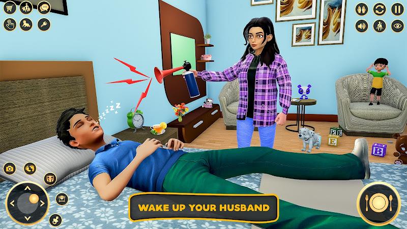 Pregnant Mom Family Game 3D স্ক্রিনশট 0