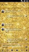 SMS Messages GlitterGold Glass Schermafbeelding 1