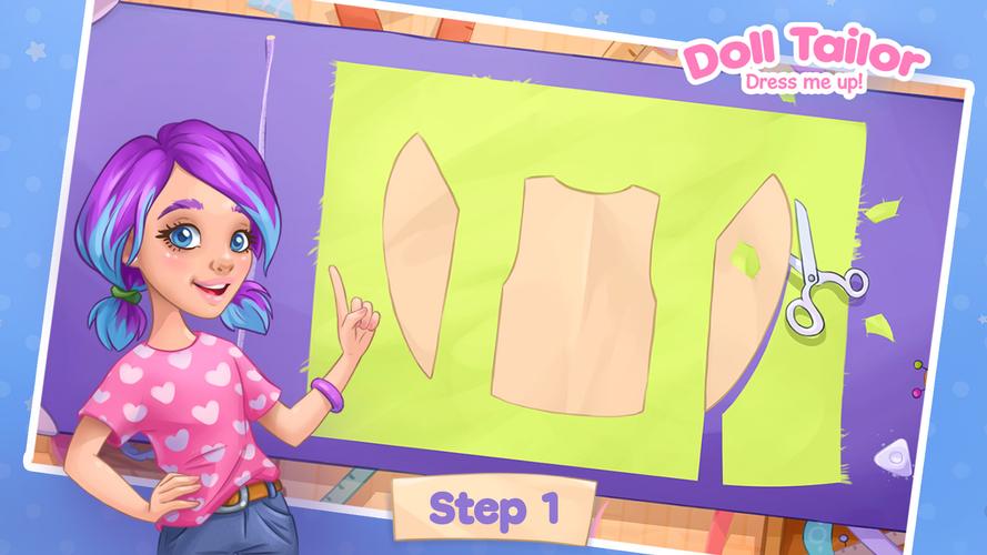 ファッション女の子向けのドレスアップゲーム。ミシン服 スクリーンショット 0