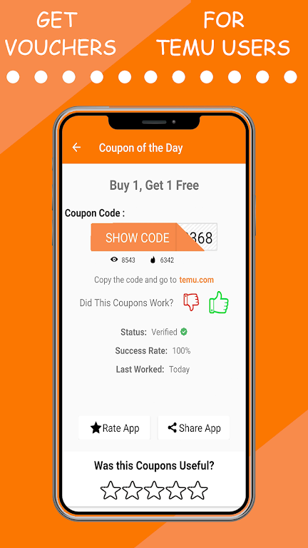 Temu Vouchers Ảnh chụp màn hình 3