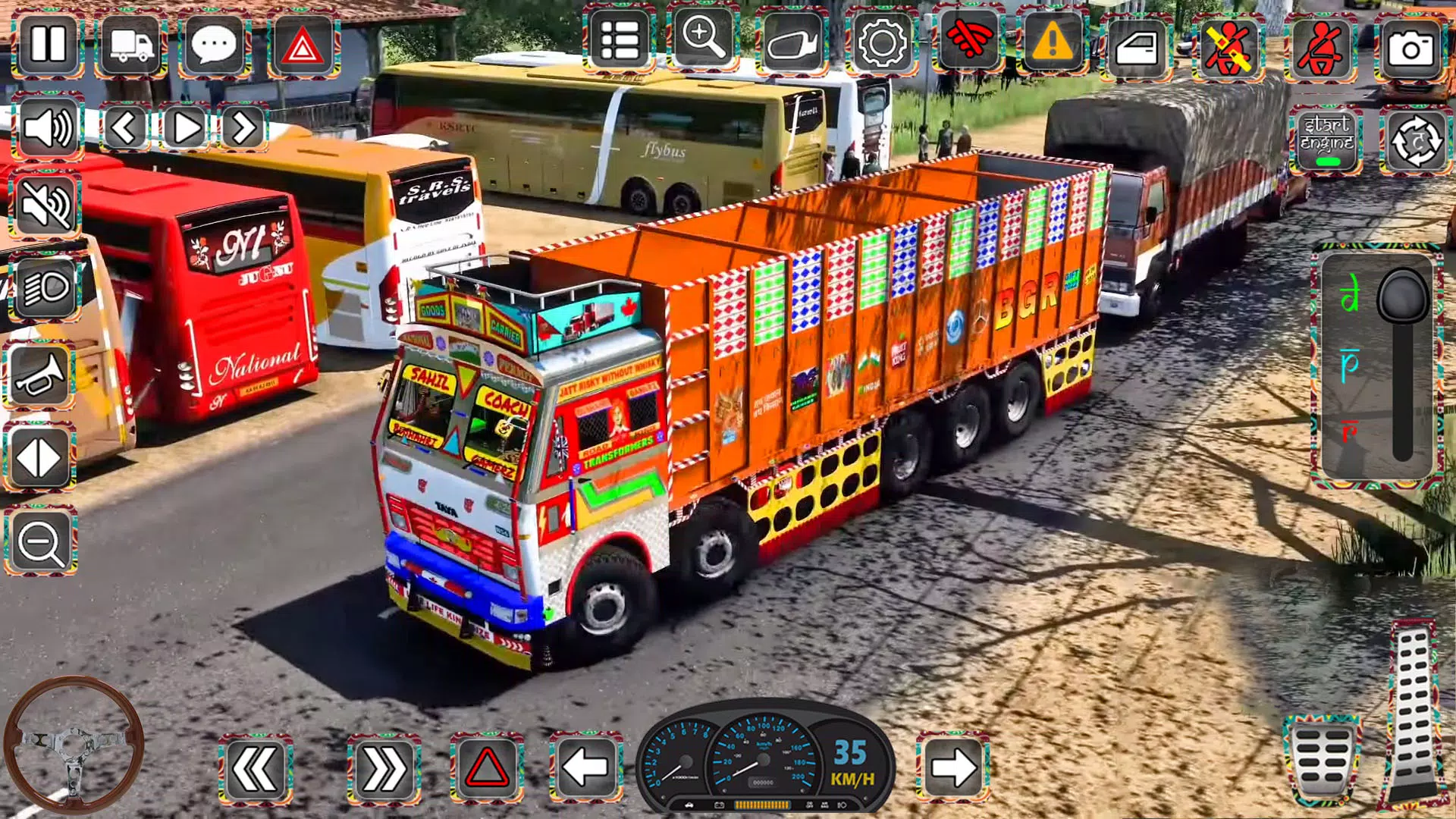 Indian Truck Driver Simulator Скриншот 1