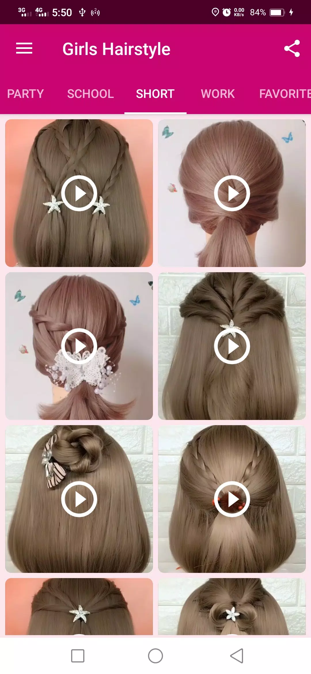 Schermata Girls Hairstyle 3