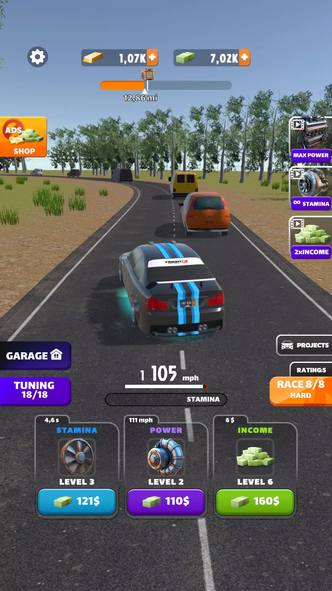 Racing Highway: Car Idle 螢幕截圖 2