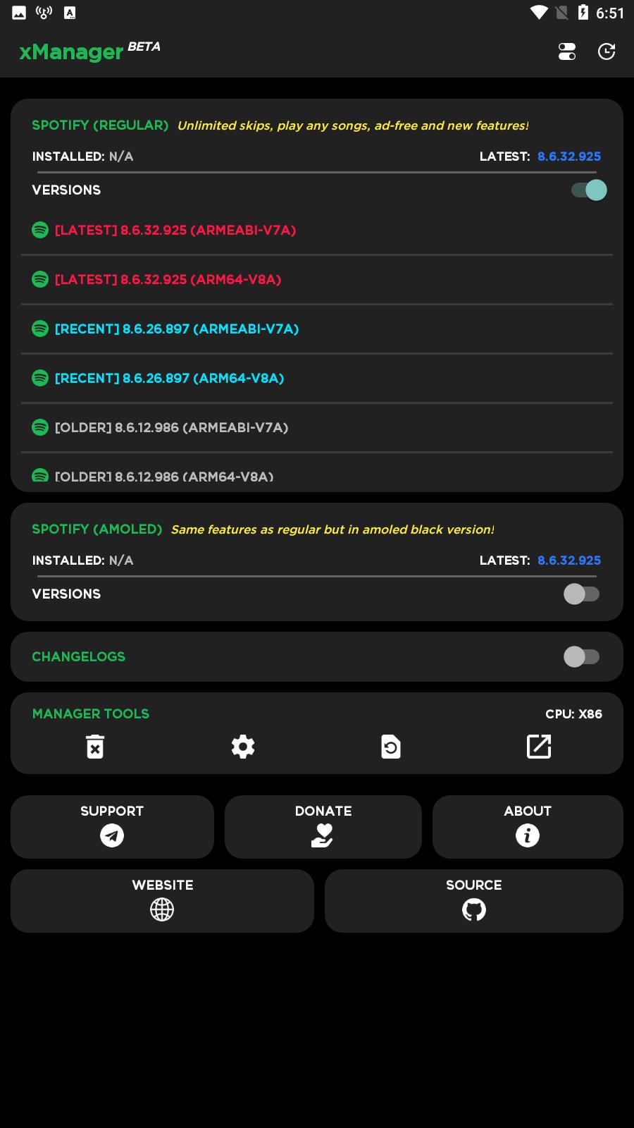 xManager For Spotify ဖန်သားပြင်ဓာတ်ပုံ 1