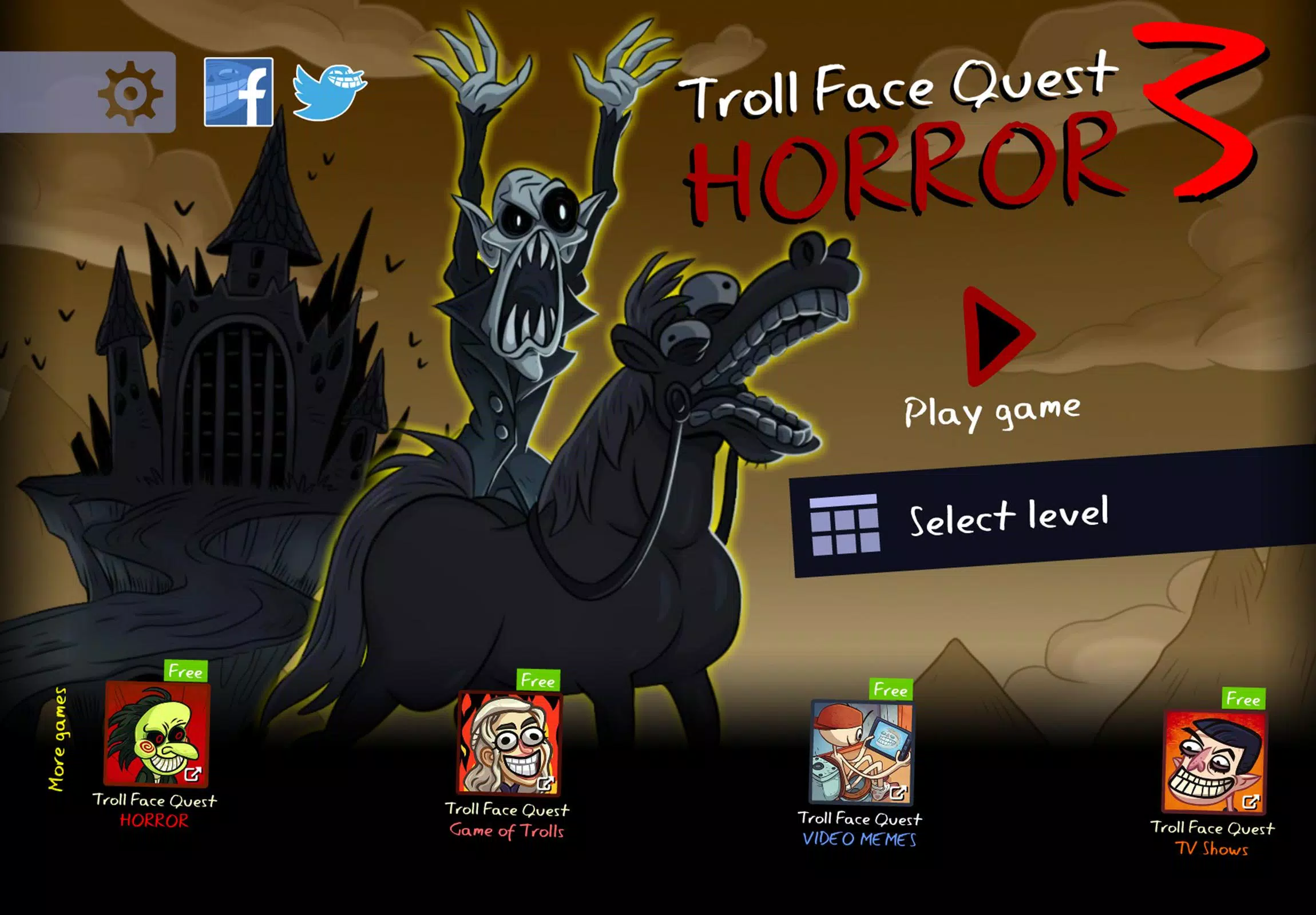 Troll Face Quest: Horror 3 ภาพหน้าจอ 0