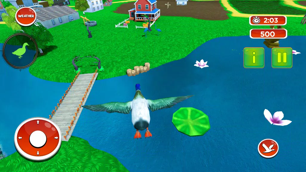 Talking Duck Bird game Tangkapan skrin 2