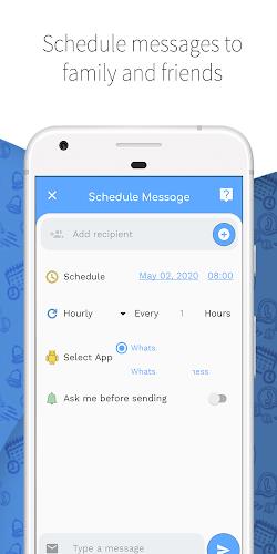 Wasavi: Auto message scheduler Capture d'écran 3