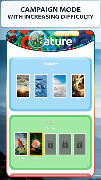 Word Search Nature Puzzle Game Mod Schermafbeelding 1