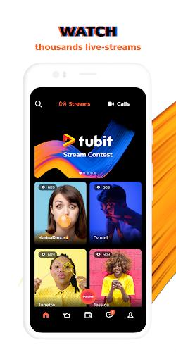 Tubit: Live Stream Video Chat Captura de tela 0