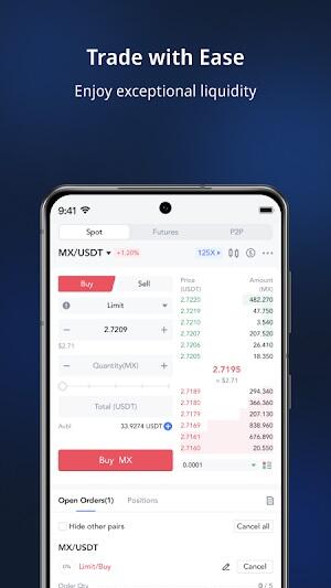 MEXC ภาพหน้าจอ 3