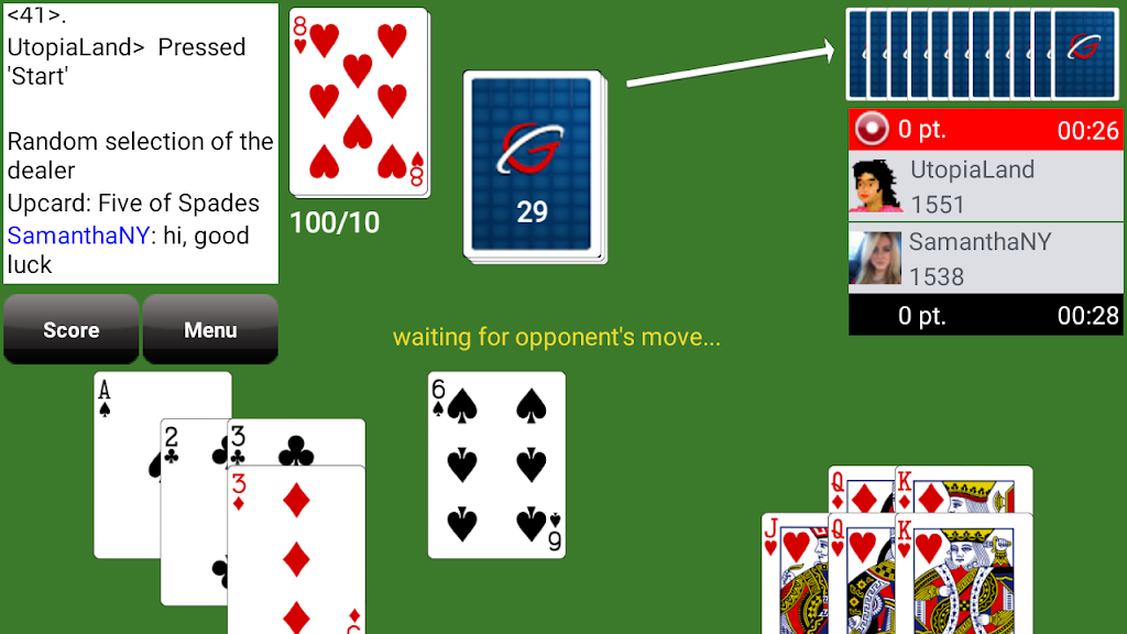 Schermata Gin Rummy Club 0