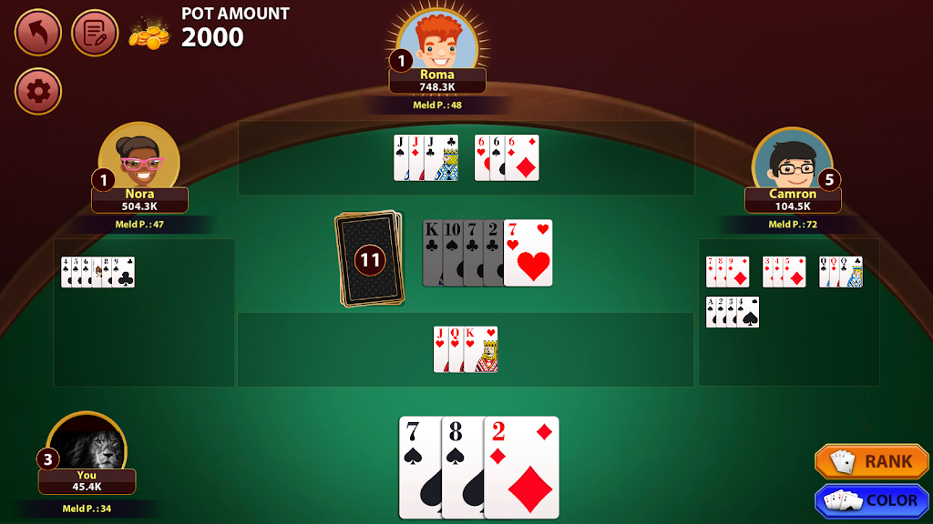 Rummy 500 : The Rummy Game 스크린샷 2