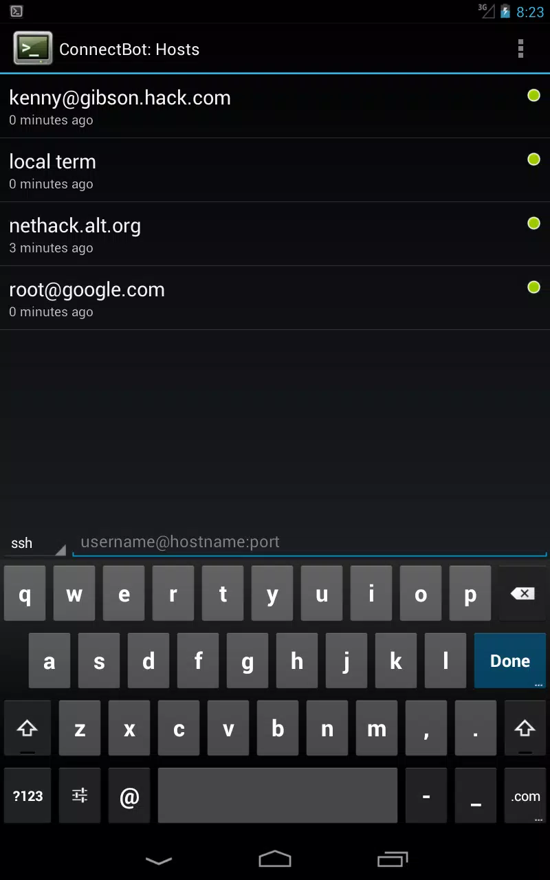 ConnectBot Ekran Görüntüsü 2