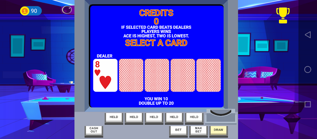 Video Poker Big Bet Schermafbeelding 2