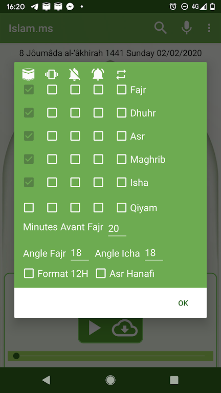 Islam.ms Prayer Times & Qiblah 螢幕截圖 3