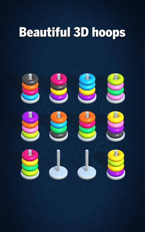 Hoop Sort Puzzle: Color Ring 스크린샷 3