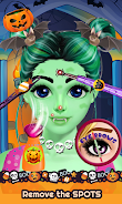 Cute Girl Halloween Makeup Art Screenshot 2