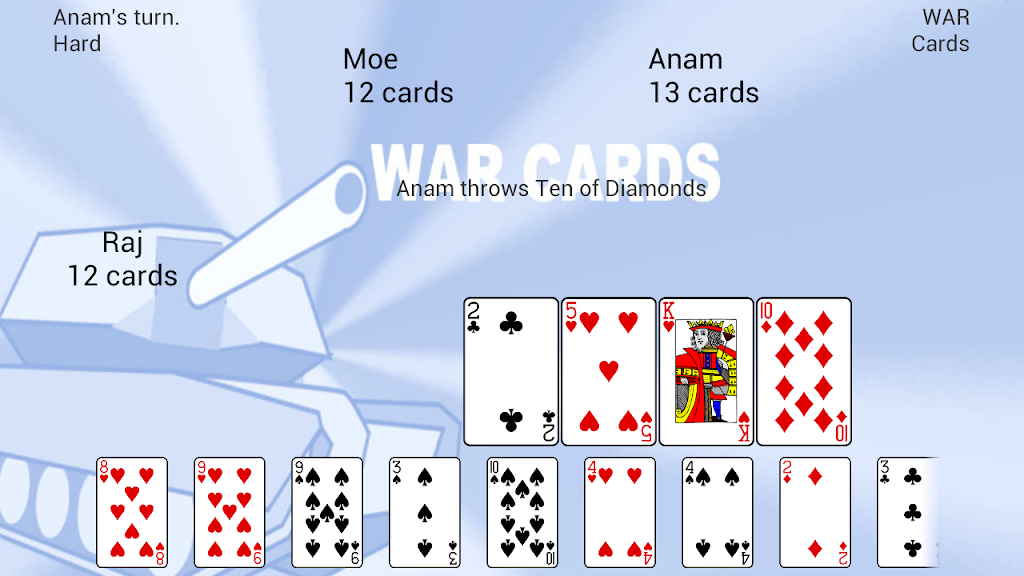 WAR Cards Schermafbeelding 0