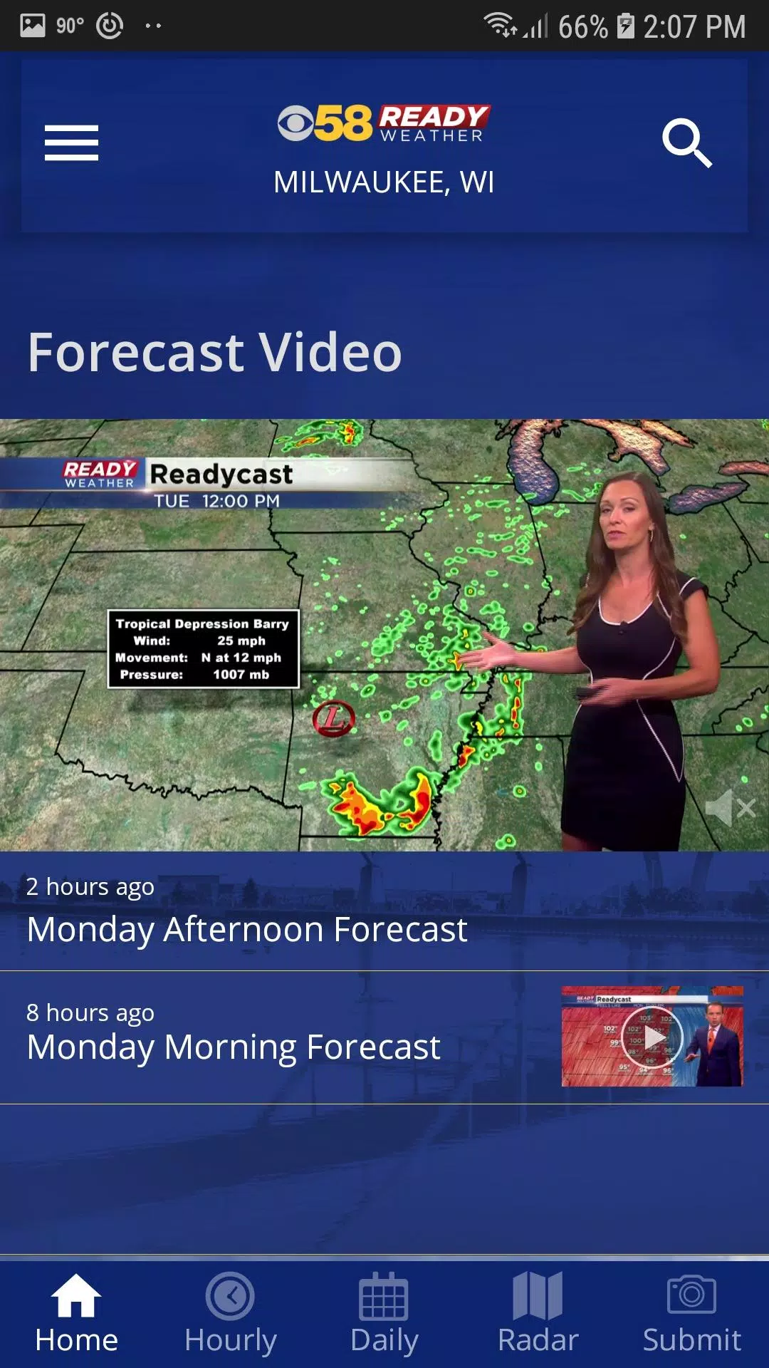 CBS 58 Ready Weather स्क्रीनशॉट 0