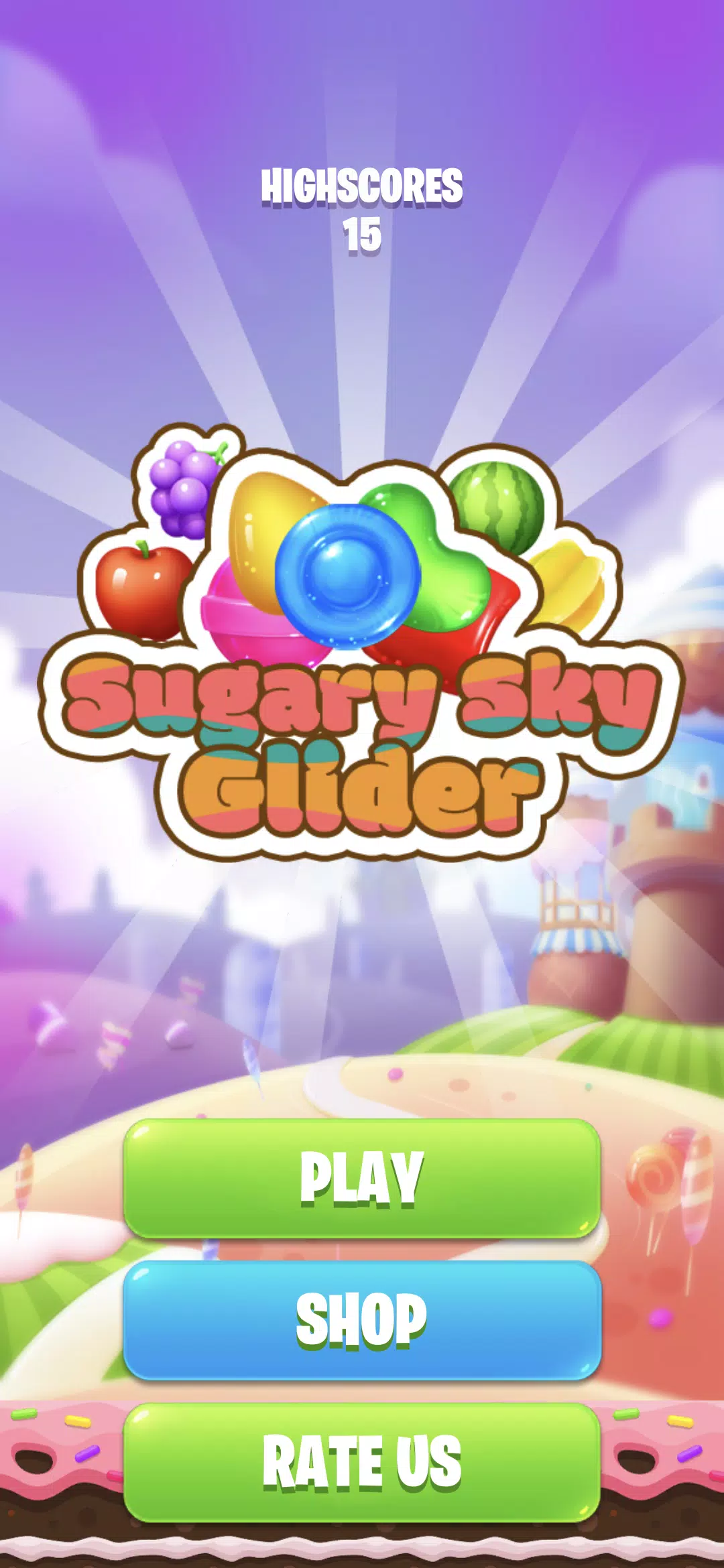 Sugary Sky Glider 스크린샷 0