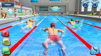 Aqua swimming pool racing 3D Capture d'écran 2