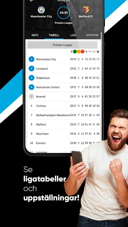 Schermata TVmatchen.nu - sport på TV 1
