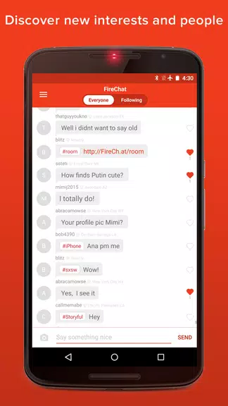 FireChat Schermafbeelding 3