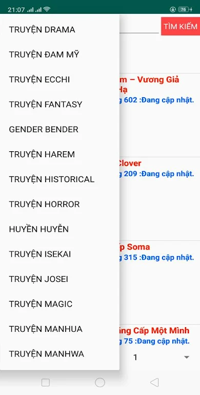 Truyen tranh online 3.0 Captura de tela 1