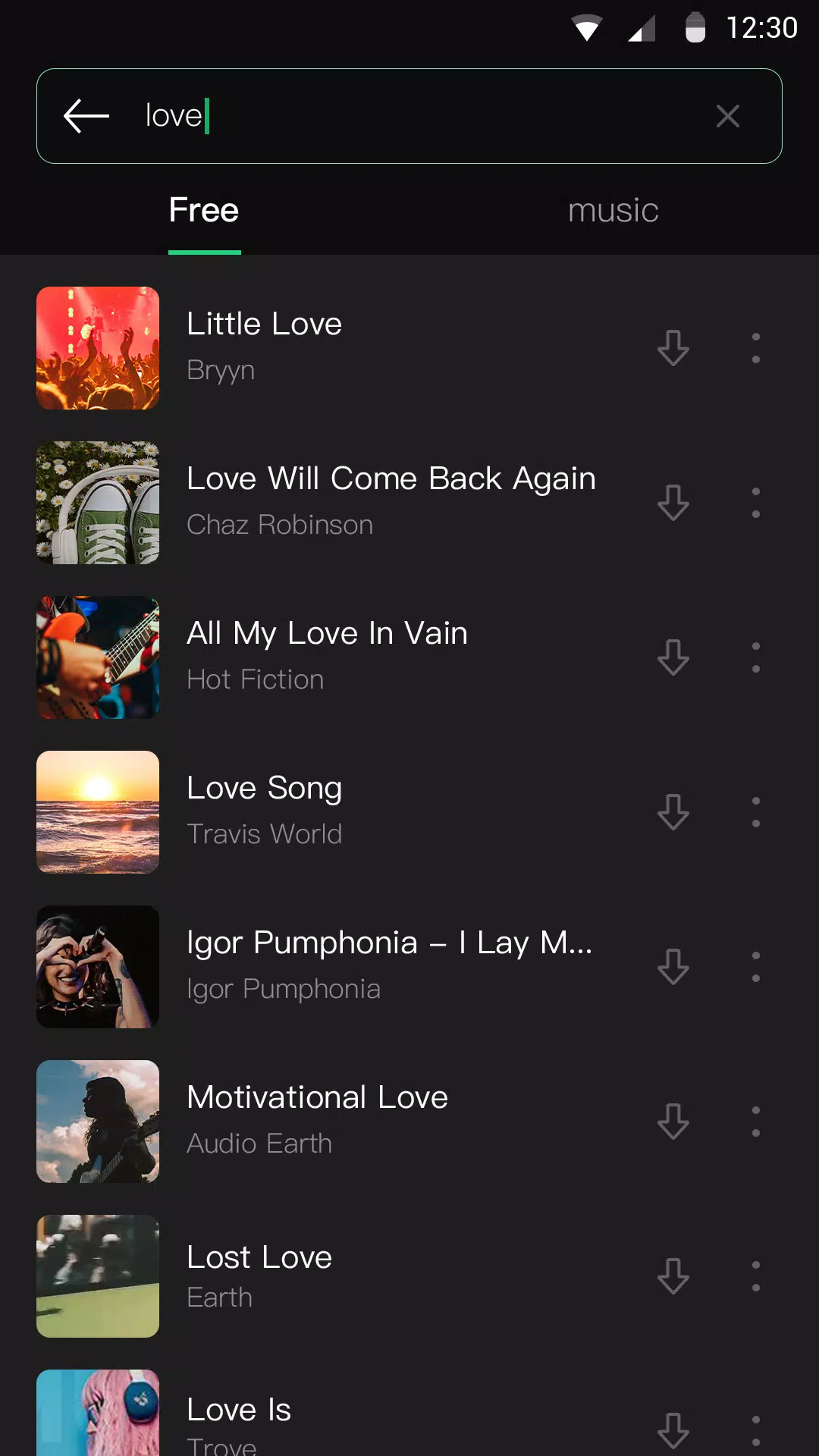 MP3 Player 螢幕截圖 3
