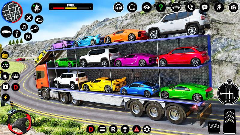 Car Transport Truck Games 螢幕截圖 1