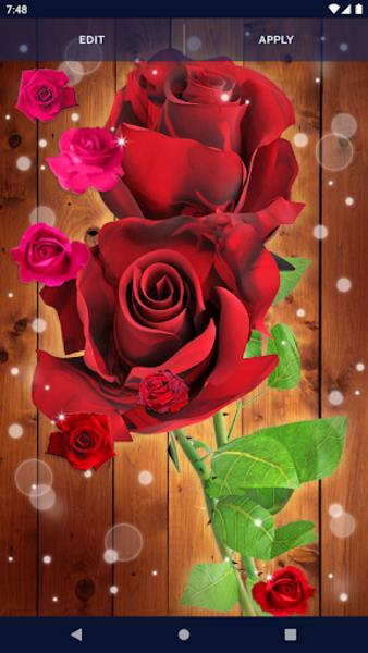 Red Rose Live Wallpaper Schermafbeelding 3