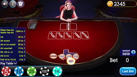 Texas Holdem Progressive Poker Capture d'écran 0