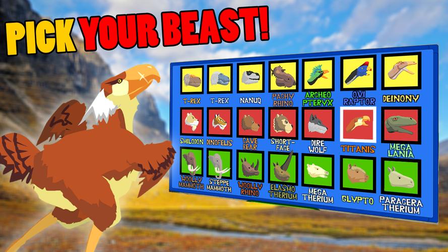 T-Rex Fights Ice Age Beasts应用截图第1张