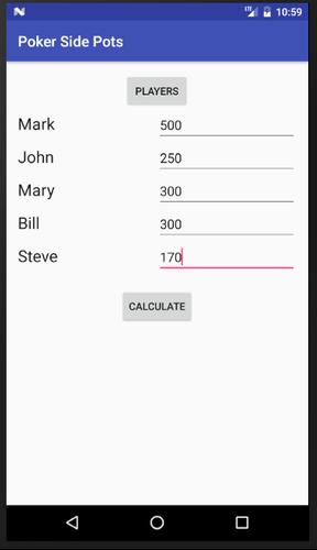 Poker Side Pots 스크린샷 0